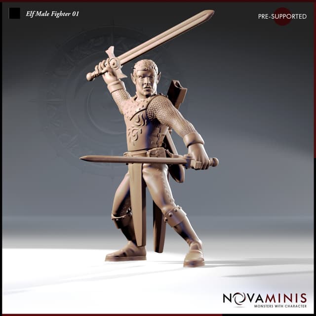 Elf Male Fighter 01
