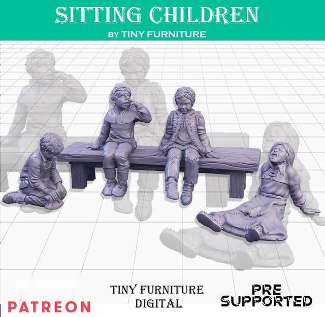 Medieval children (SITTING FOLKS)