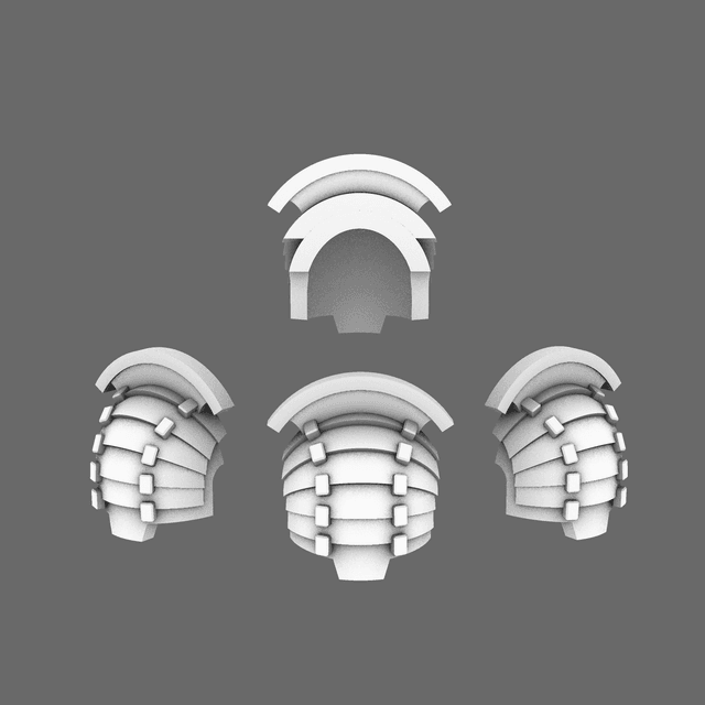Cyber Samurai Destroyer V4 Bushi Shoulder Pads Type B