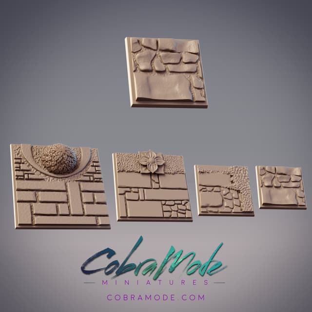Slate Path Square Base Pack (4pcs)