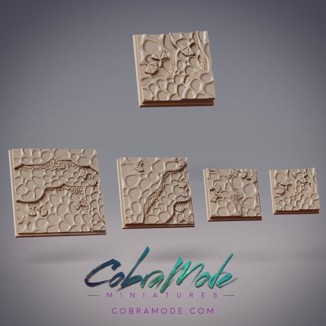 Lichen Steps Square Base Pack (4pcs)