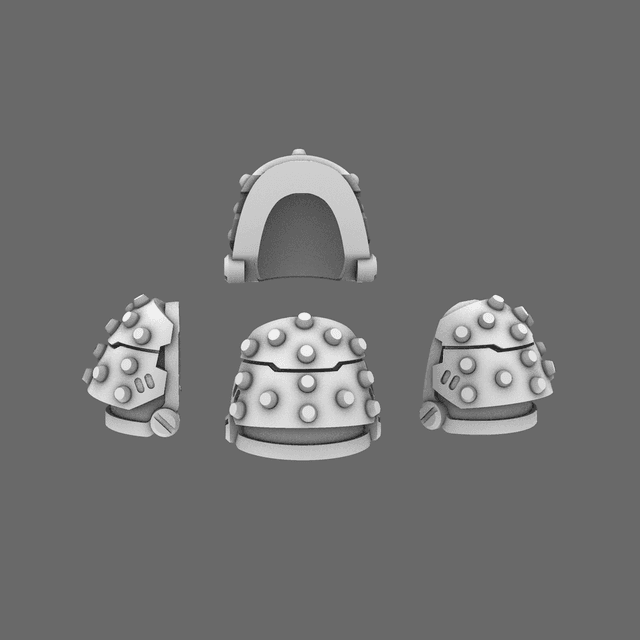 Space Knights V5 Defiance Studded Shoulder Pads Type A