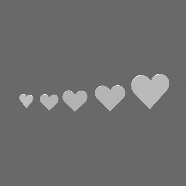 Cupid's Rangers Heart Flat Symbols