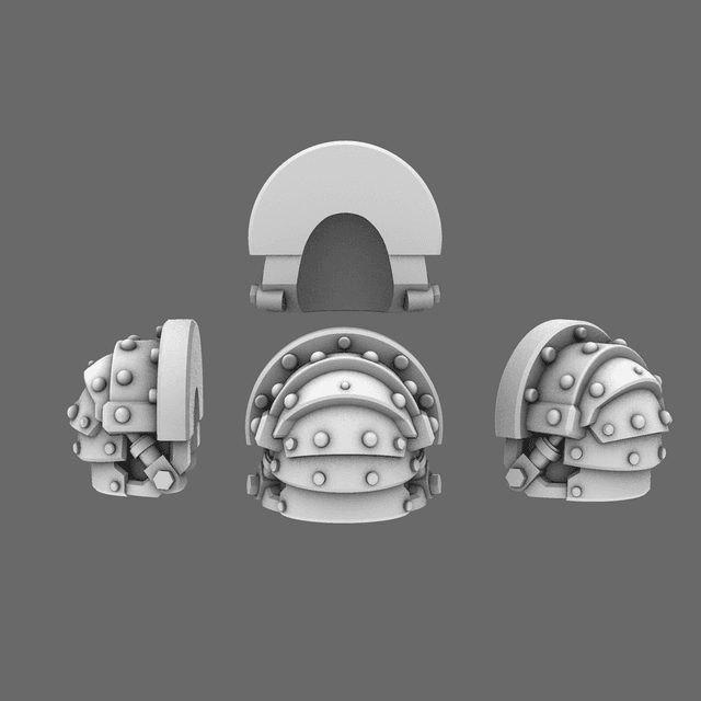 Space Knights V1 Exterminator Shoulder Pads Type C
