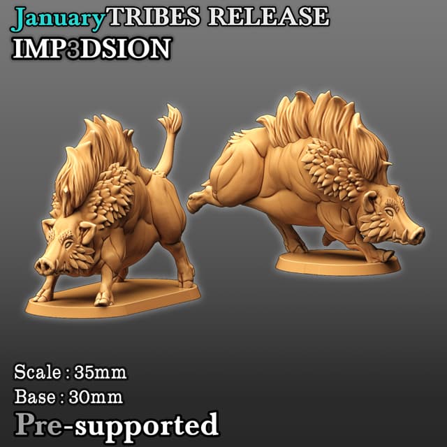 Savage Boars (2 miniatures)