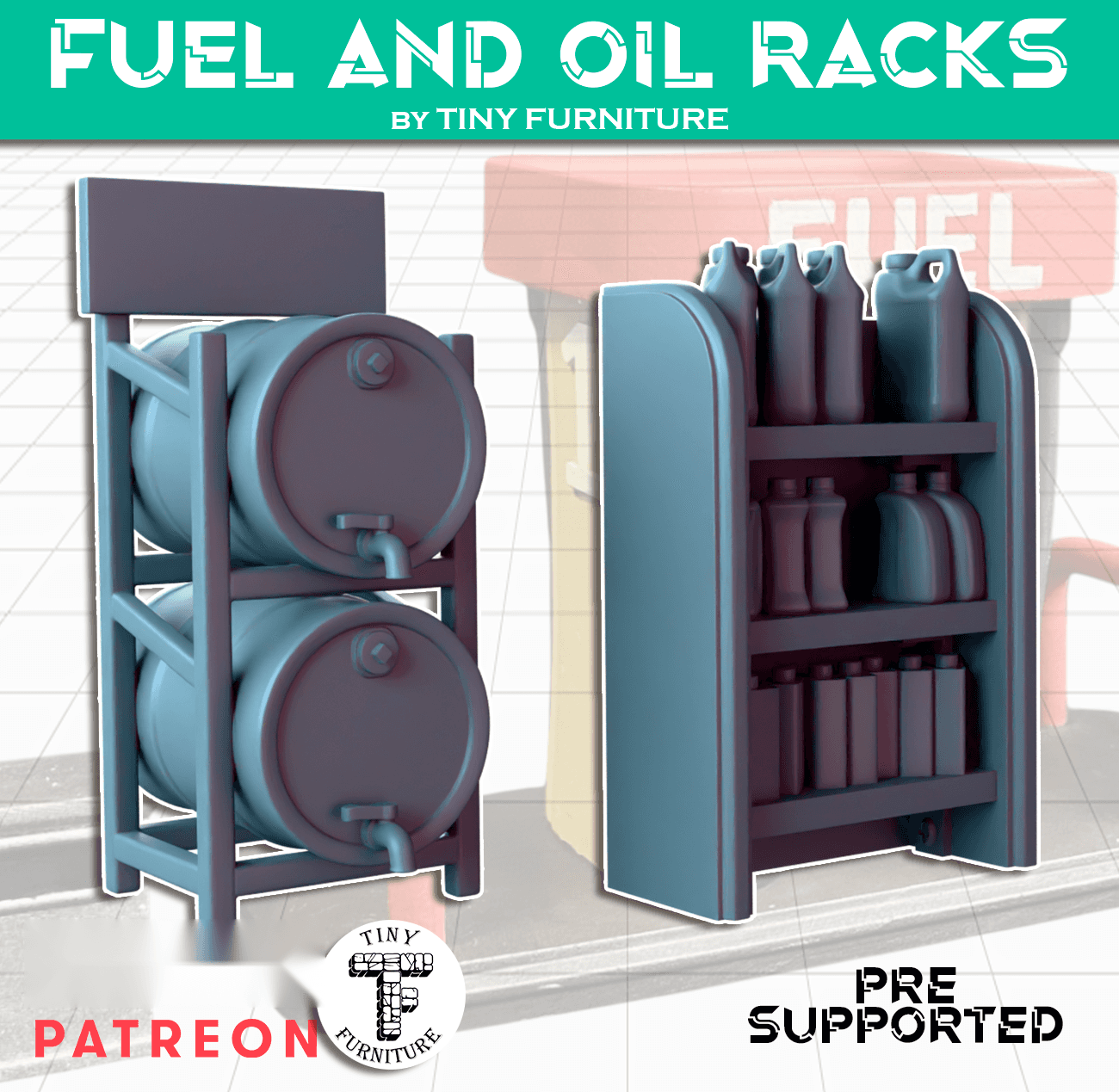 Fuel and oil racks