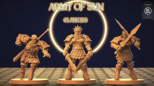 Pack 3 Gladiors and 1 Head OPR Compatible