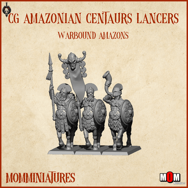 CG Amazonian Centaurs Lancers (Warbound Amazons)