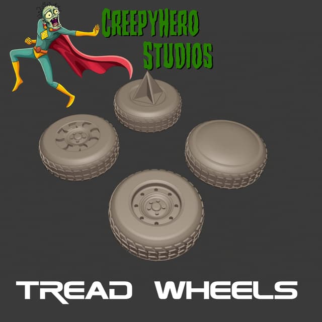 Gaslands Tread Wheel Set