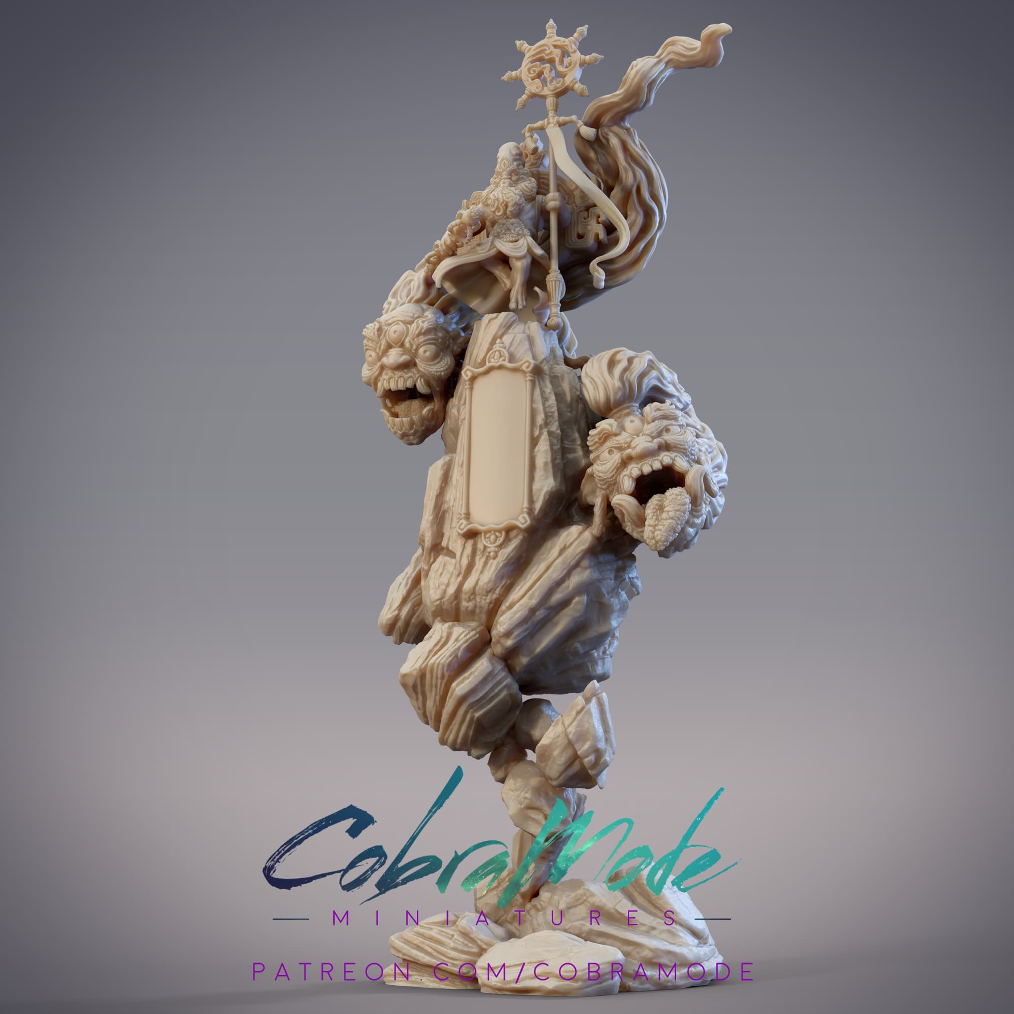 Xu Zhen, Xueren Yeti Grand Demon with Scenic Base (Pre-Supported)