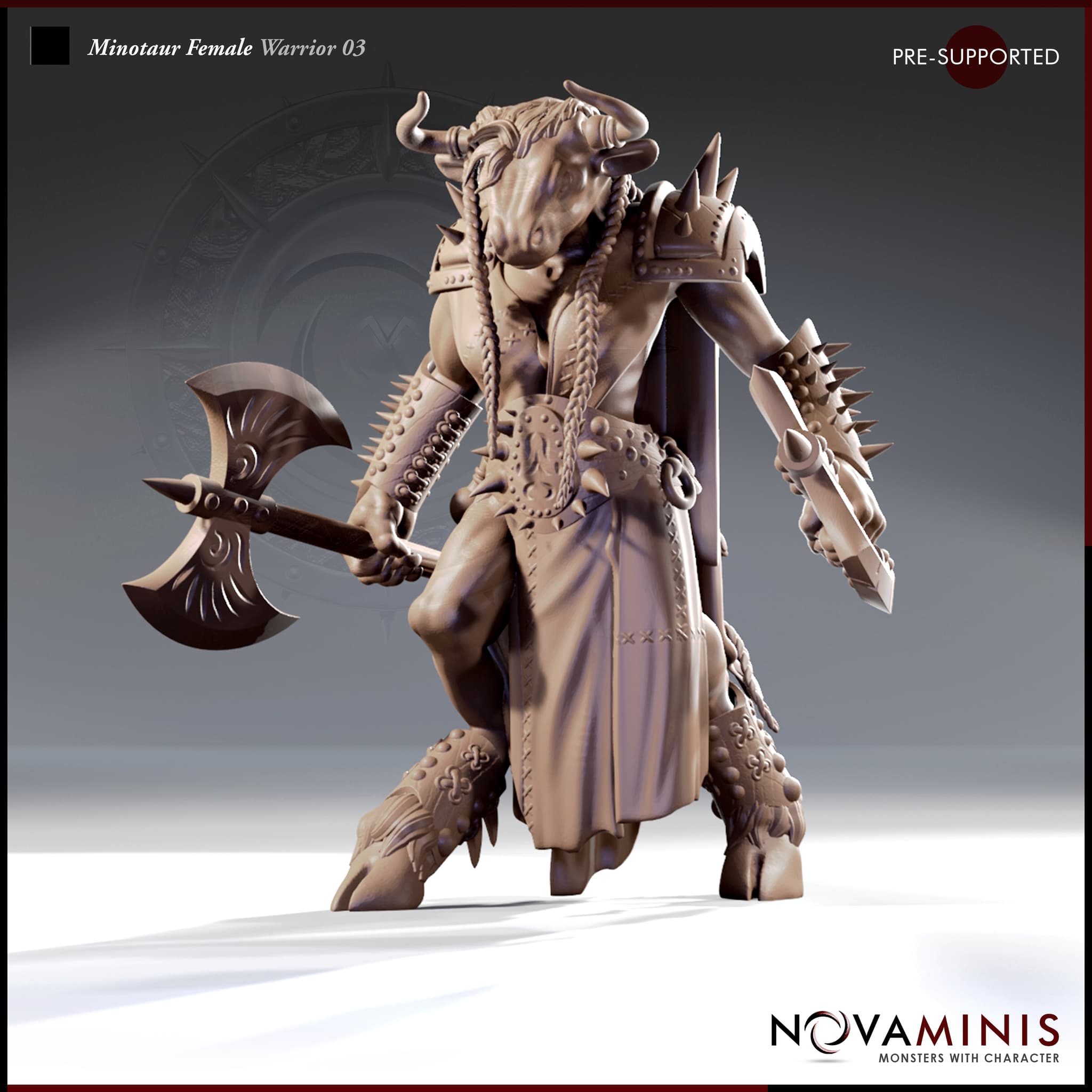 Minotaur Female Warrior 03
