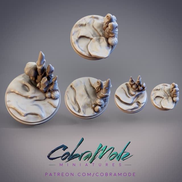 Cave Base Pack with Mushrooms 4 pcs (Supportless)
