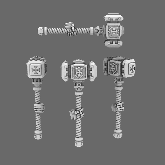 Crusader Knights Energy Hammers LEFT
