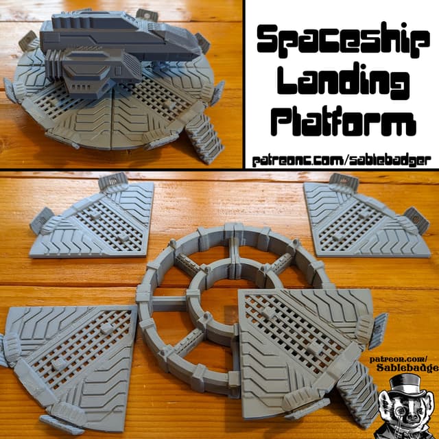 Sci Fi - Space Ship Landing Platform