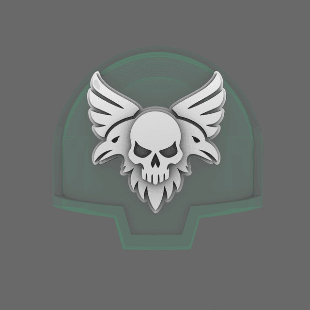 Skull Ravens DV04 Shoulder Symbols