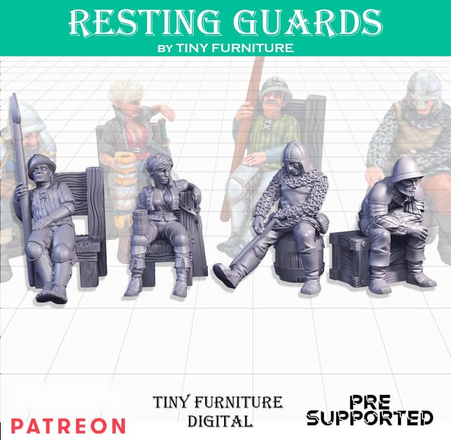 Resting Guards (SITTING FOLKS)