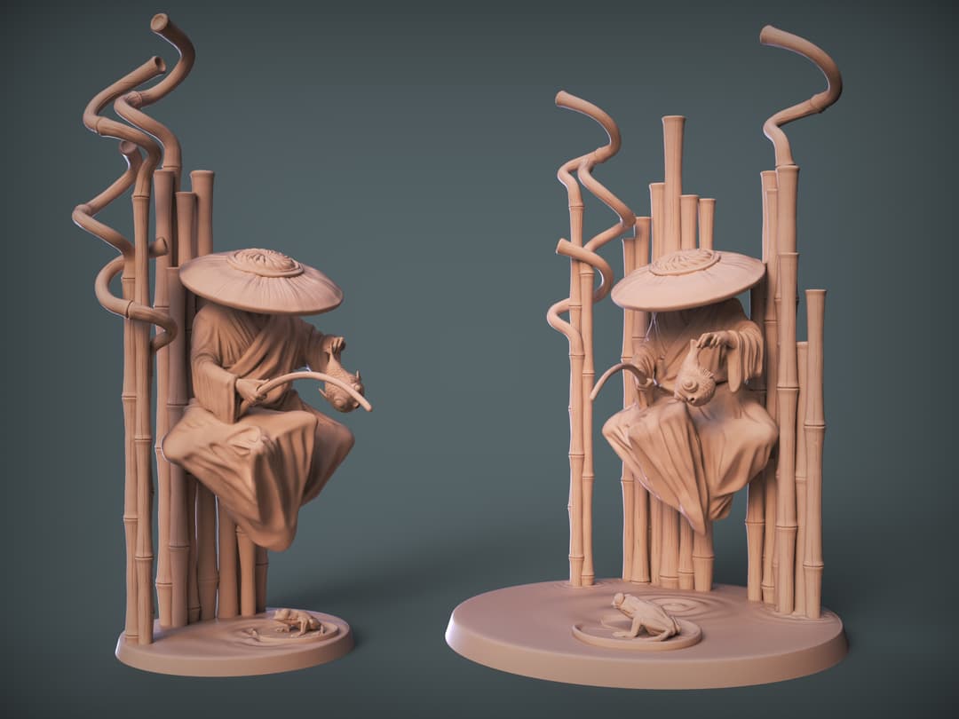 Fisher monk D&D and Painter Versions.