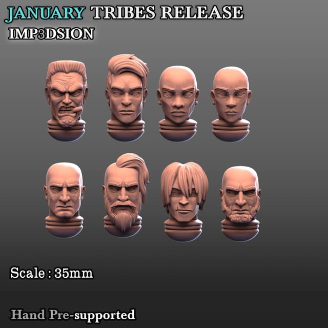Human Heads x8