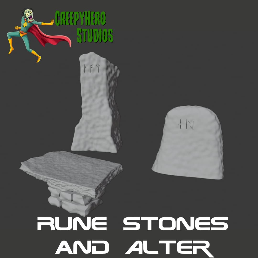 Pulp Alter and Rune Stones