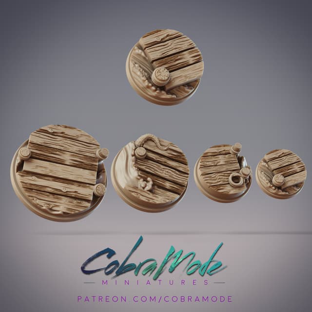 Wooden Pier Base Pack (4pcs)