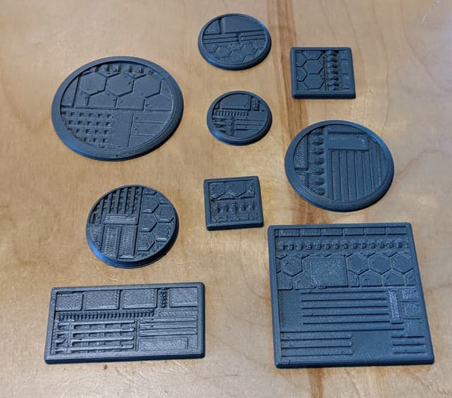 Mini Bases - Sci Fi Industrial 1 - Round/Square