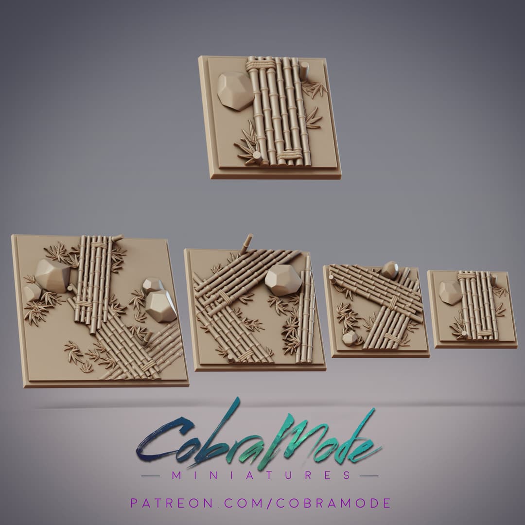 Bamboo Bridge Square Base Pack (4pcs)