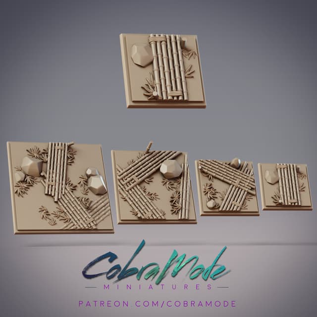 Bamboo Bridge Square Base Pack (4pcs)
