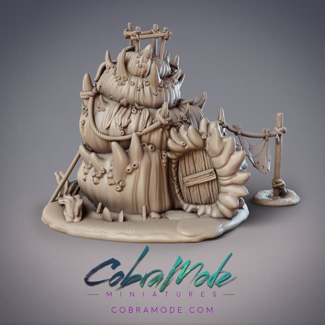 Seashell House Large Scatter Terrain (Pre-supported)