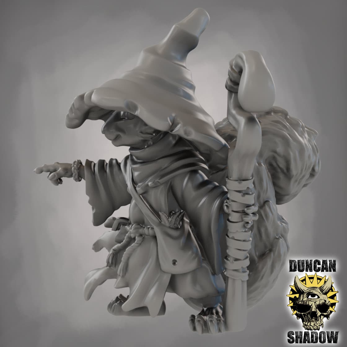 Squirrel Folk Wizard (Pre Supported)