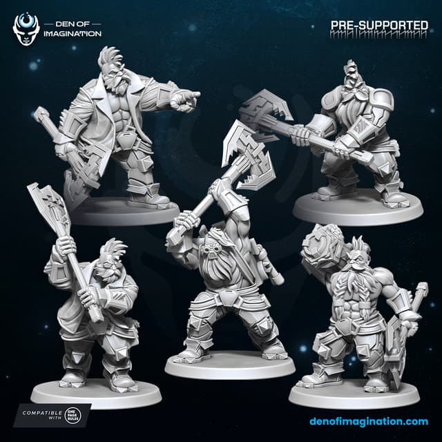 Space Dwarfs -  Brawlers with Axes Unit