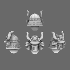 Cyber Samurai V2 Metal Storm Samurai Helmet