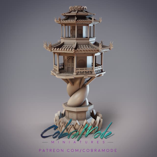 Flying Pagoda Tower with 2 Floors