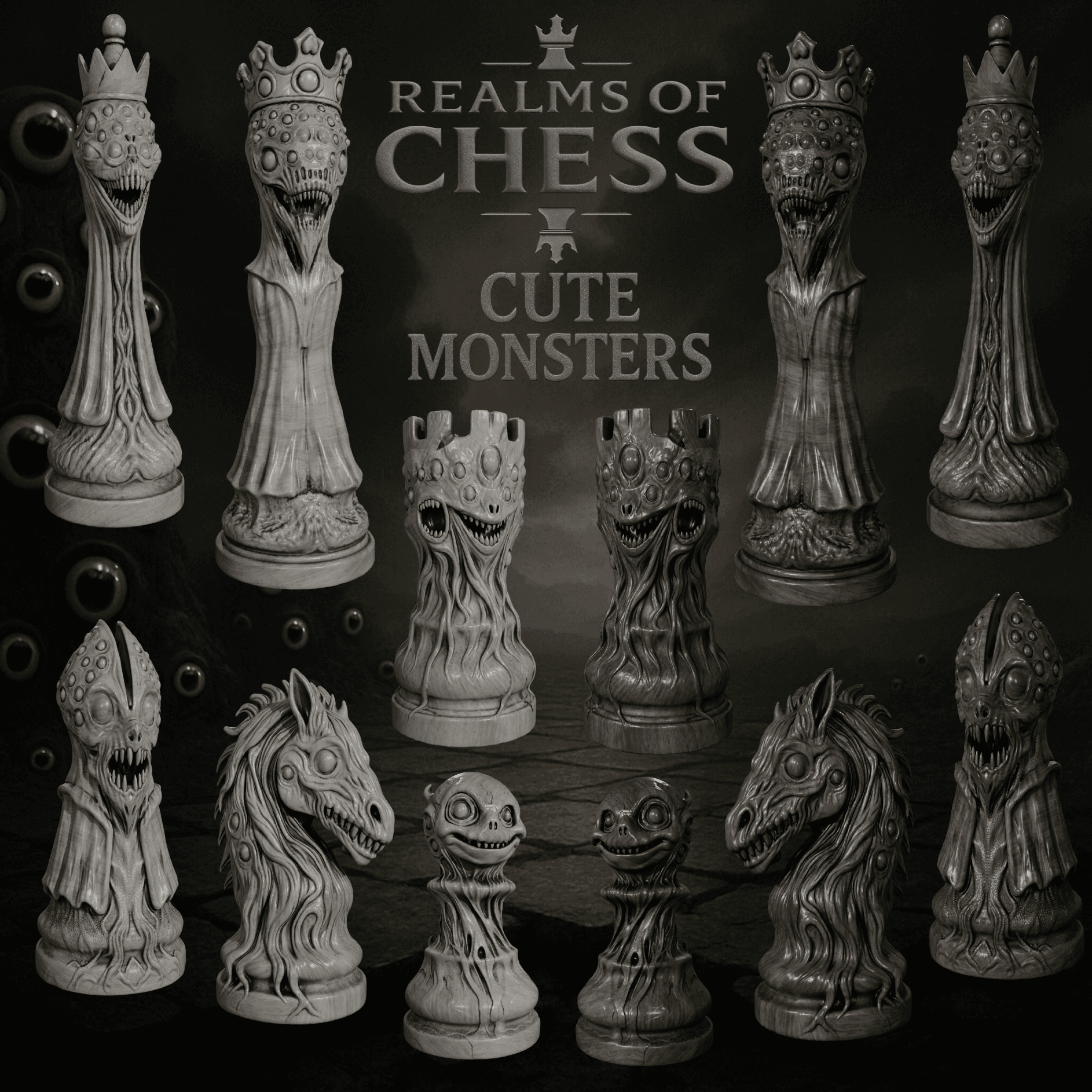 Realms of Chess: Cute Monsters