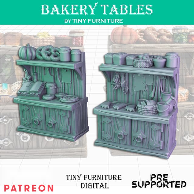 Bakery tables