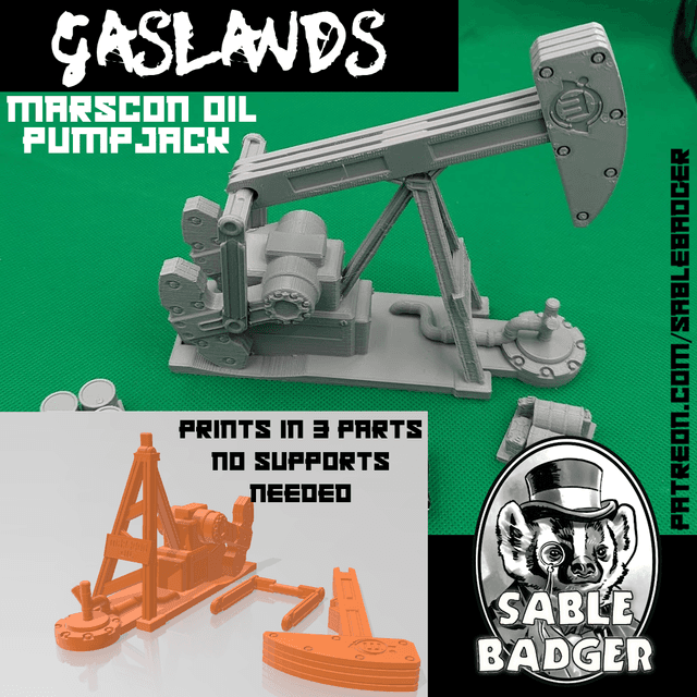 Gaslands - Oil Pumpjack Terrain