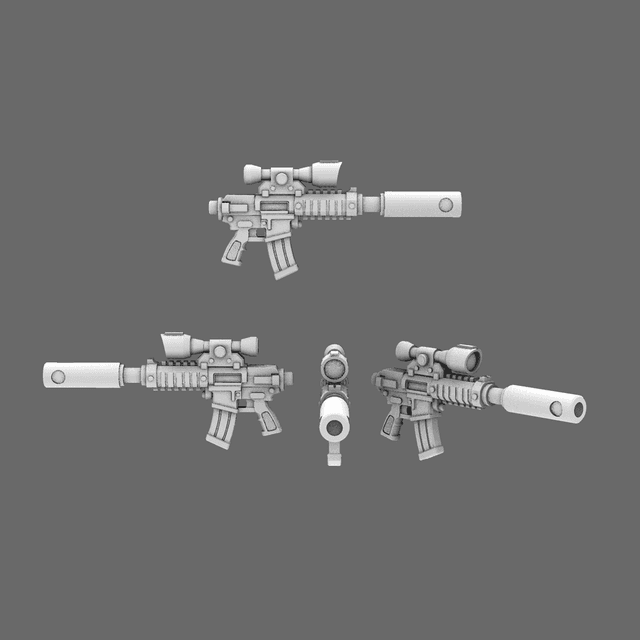 Space Knights AR Style Huntsman Rifle NOHAND