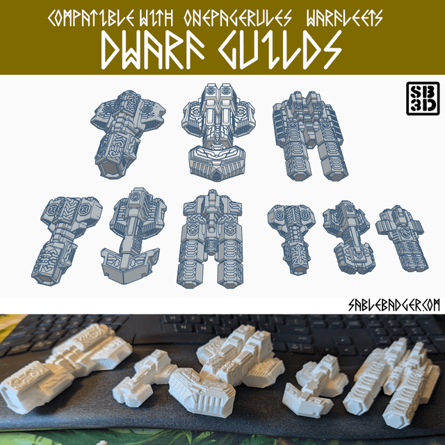 Dwarf Guild Fleet — Unofficial Ships for OPR Warfleets