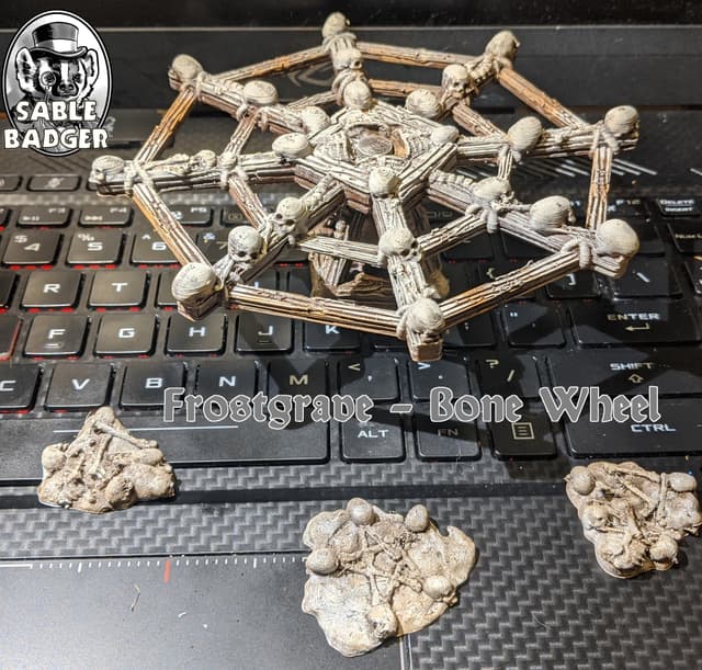 Frostgrave Bone Wheel terrain and scatter