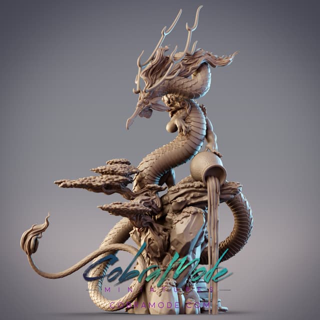 Shenlong - Dragon of Earth with Scenic Base (Pre-Supported)