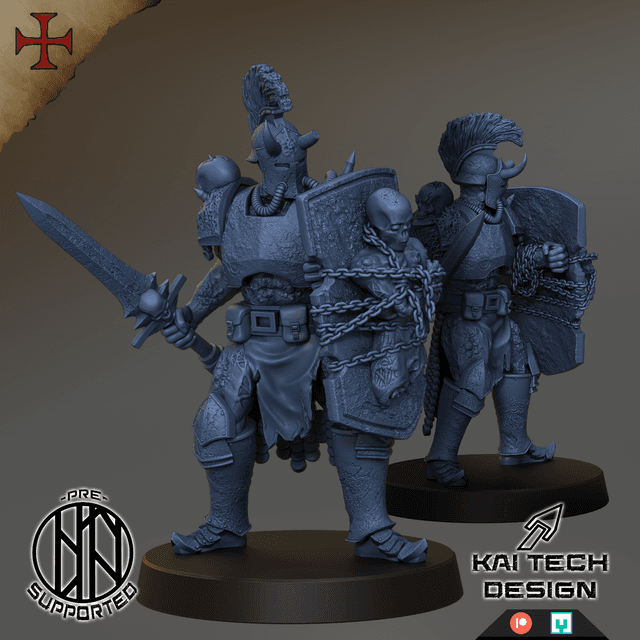 Defiled Army - Crown Guard, Sword and Shield