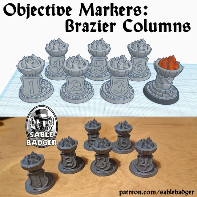 Objective Markers - Brazier Columns