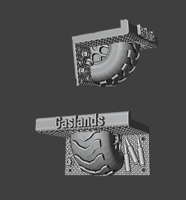 Gaslands Display Shelf Bracket