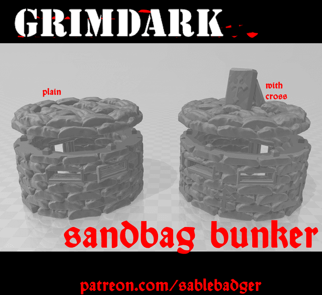 Grimdark - Sandbag Bunkers