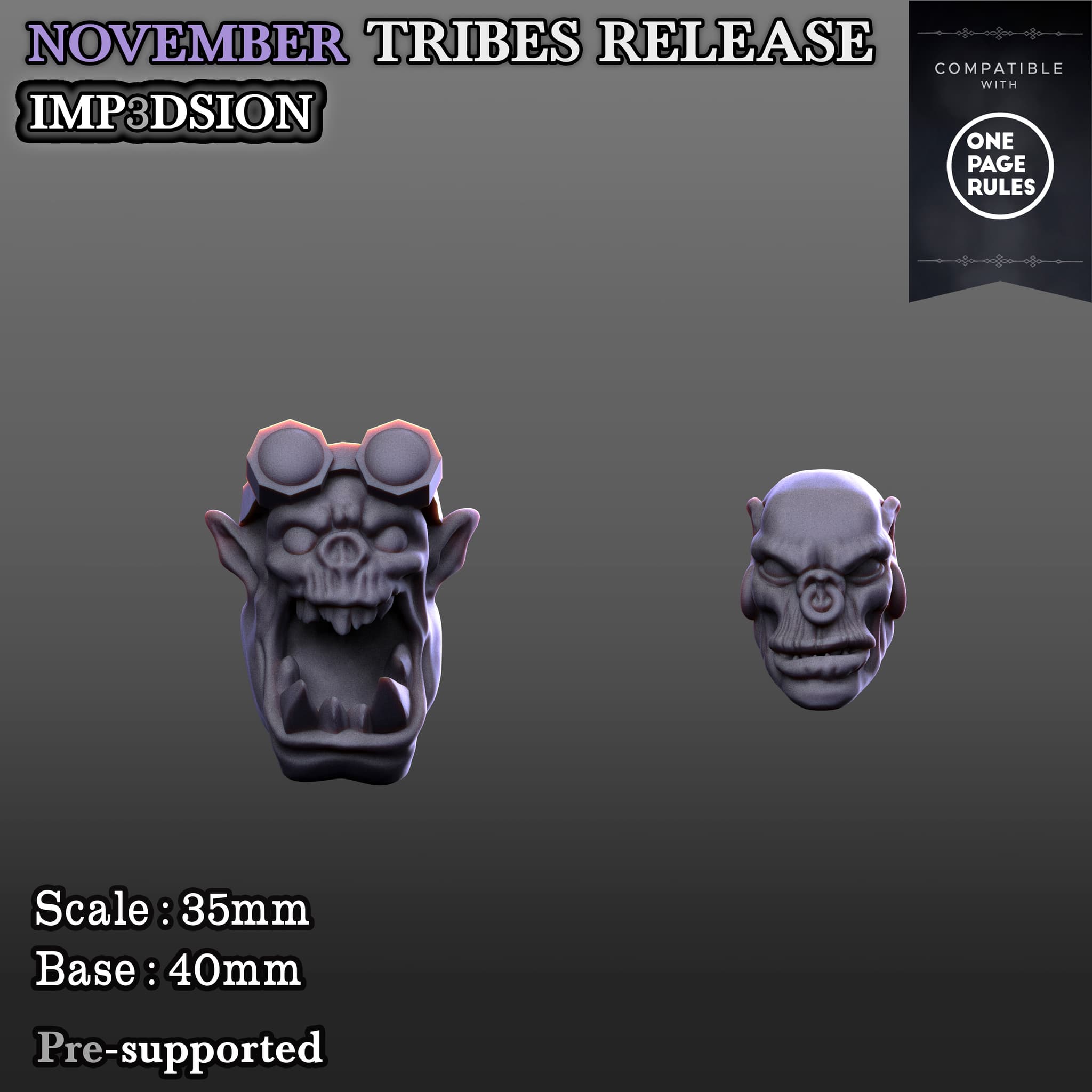Orkuz heads, 2 Units