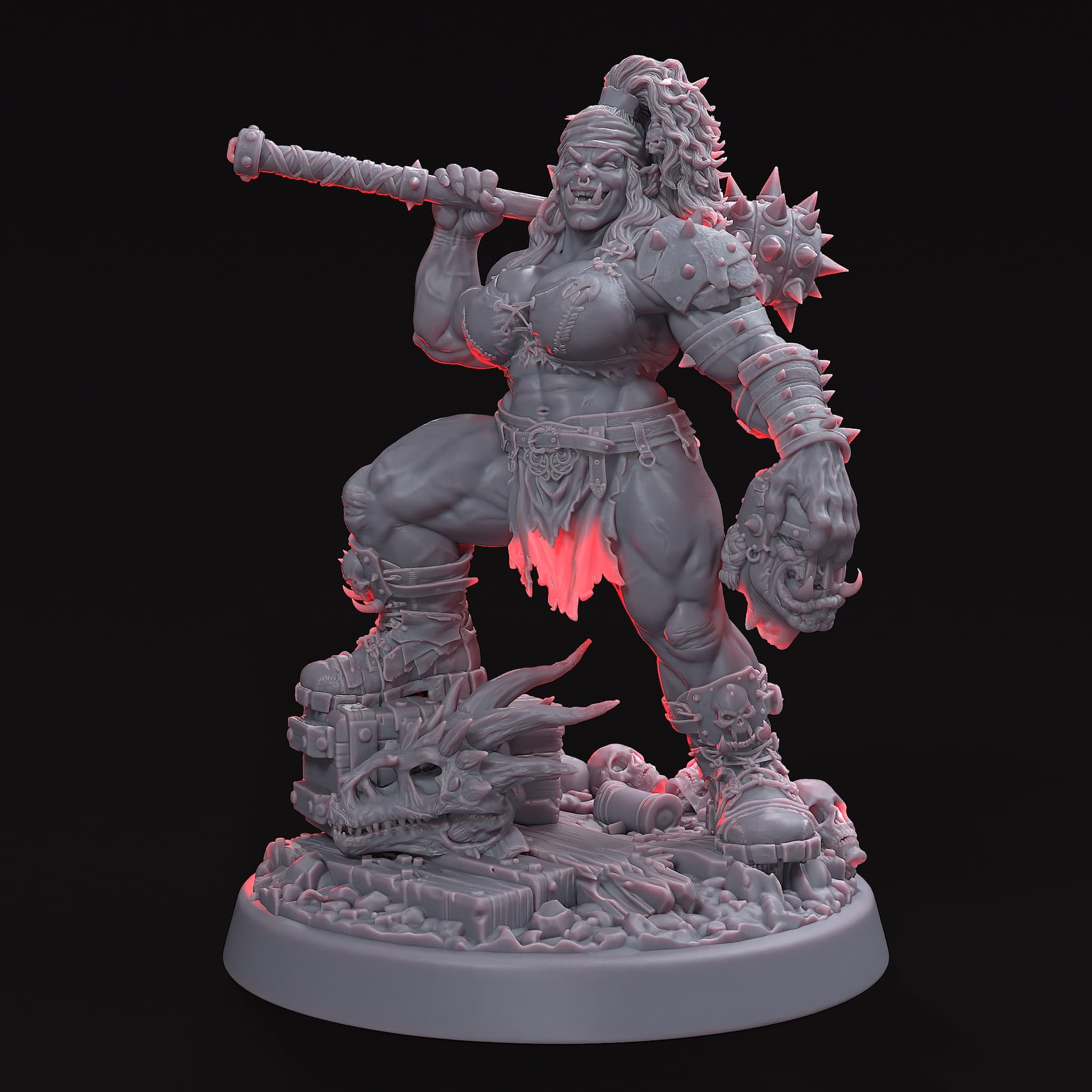 GrimSpoil — Big Bertha, 40mm Ork Warrior