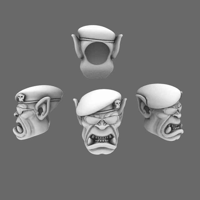 Space Orcs Lads Beret Heads