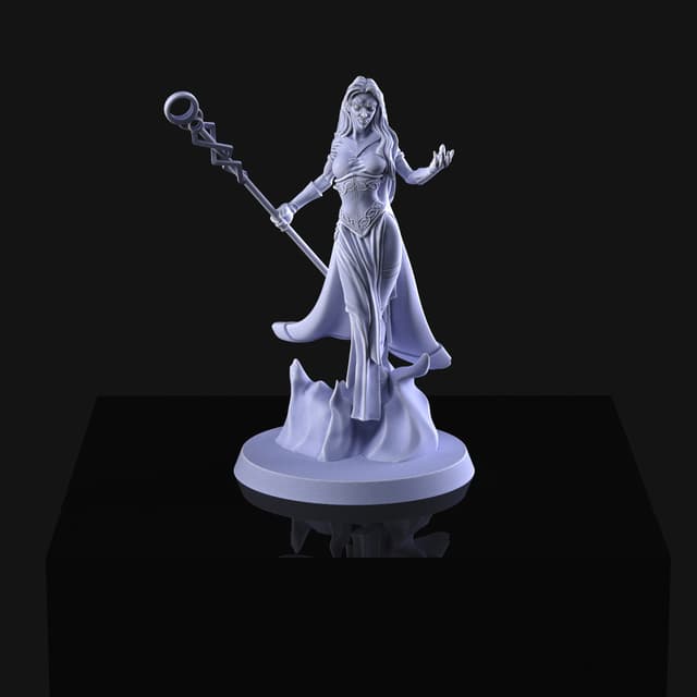 Fire elf mage
