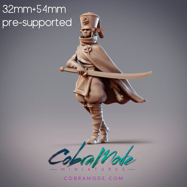 Desert Elf Guard - Naila, Hakam Geometer (Pre-Supported)