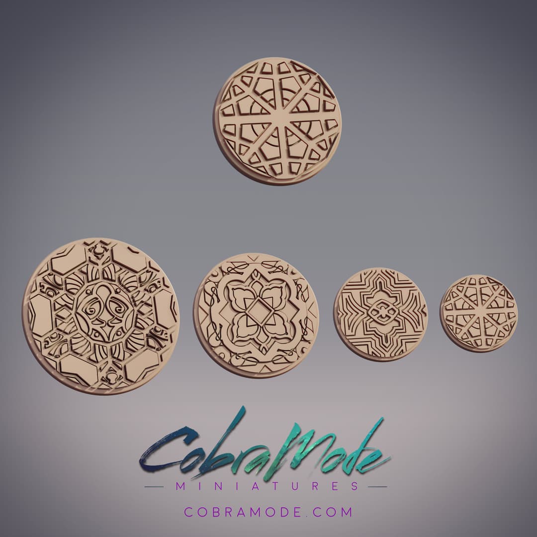 Ornate Emblem Base Pack (4pcs)