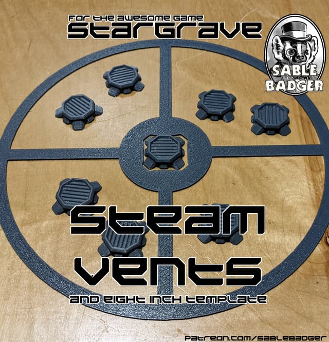Stargrave - Steam vent scenario terrain and templates